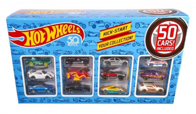 Hot Wheels Geschenkset mit 50 Fahrzeugen