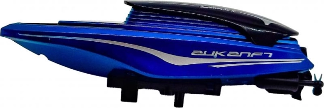 Moderne blaue RC-Boot
