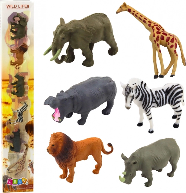 Set Realistischer Miniaturen Wilder Tiere 6 Stk.