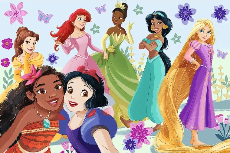Trefl Puzzle Disney Prinzessinnen in Aktion 60 Teile