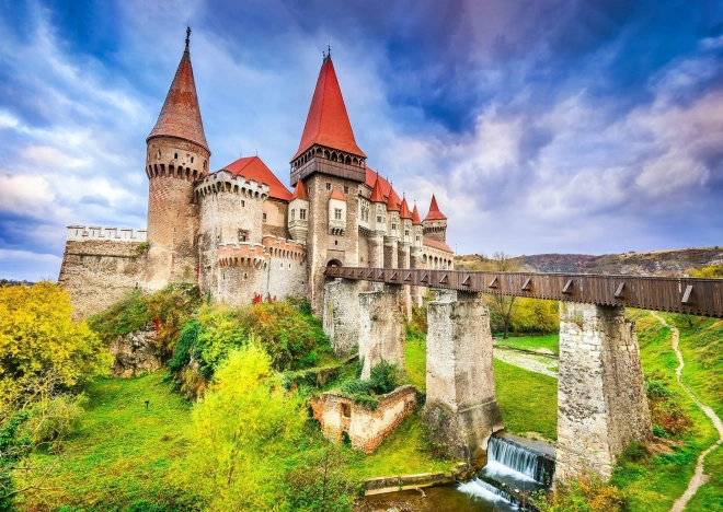 Puzzle Korvínův Schloss in Rumänien 1000 Teile