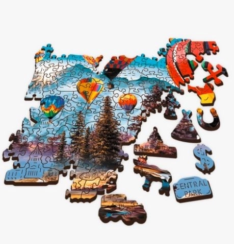 Trefl Wood Craft Origin Bunte Ballons Puzzle 1000 Teile