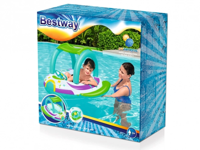 Bestway Aufblasbares Kinderboot mit Sonnenverdeck