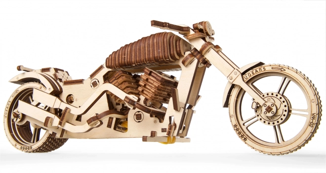 Ugears 3D Holzmechanik Puzzle Motorrad Chopper