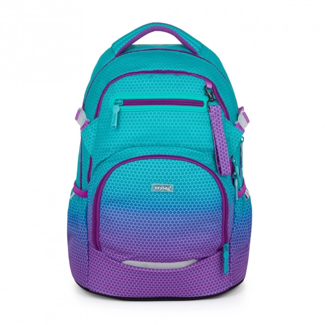 Schulrucksack OXY Ombre Blau - Pink