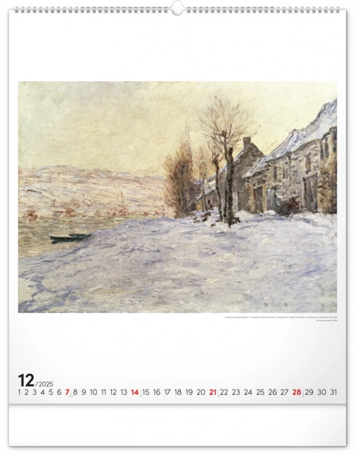 Wandkalender Claude Monet 2025