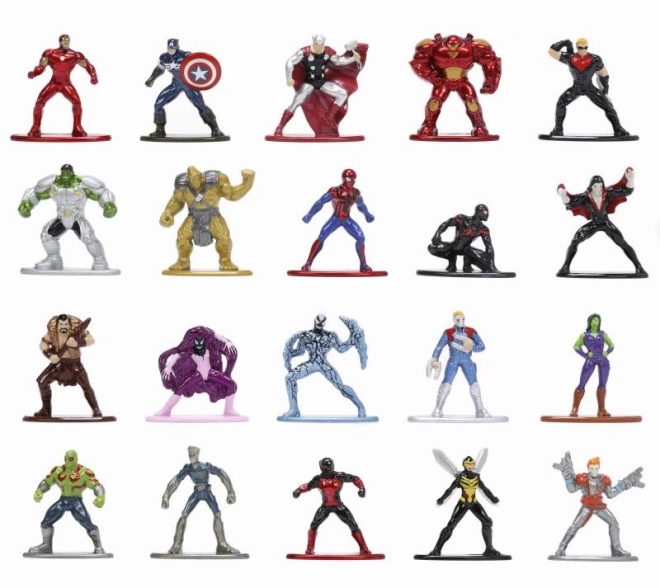 Marvel Metallische Sammelfiguren Nano 20 Stück, Wave 6