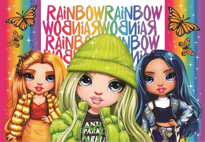 Brillantes Puzzle Rainbow High: Poppy, Jade und Skyler 104 Teile