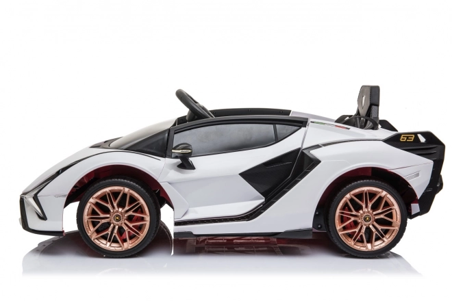 Lamborghini SIAN Kinderauto mit Batterie und Fernbedienung – Weiß