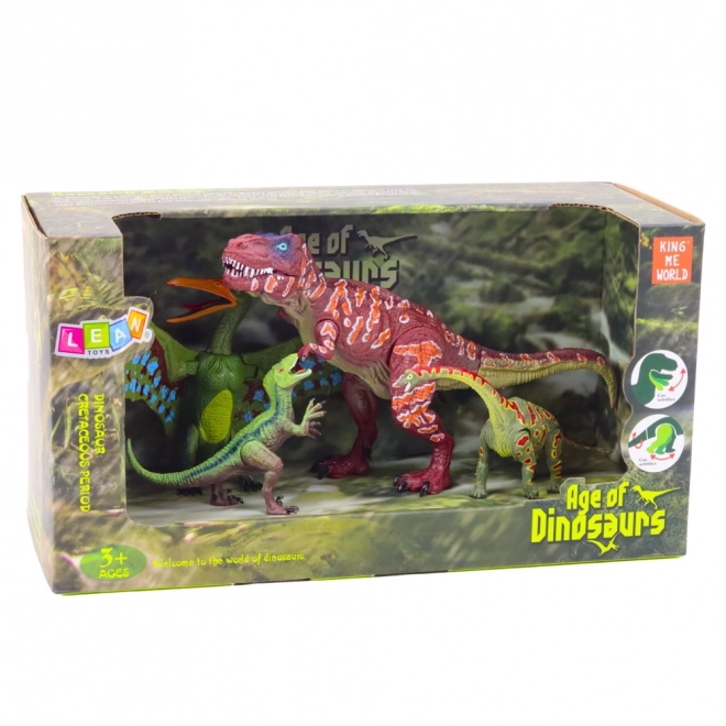 Set von beweglichen Dinosaurierfiguren 4 Stück