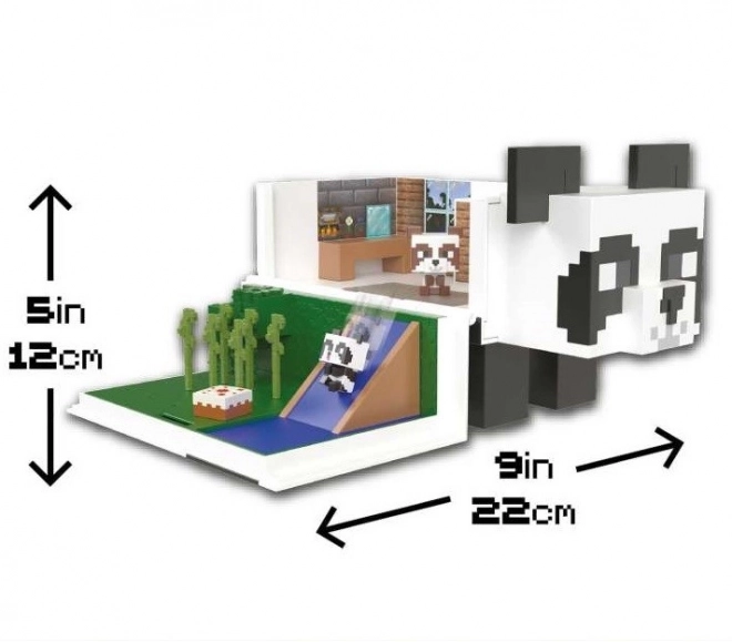 Minecraft Spielset Panda-Haus mit 2 Figuren