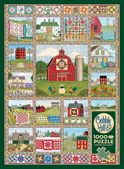 Cobble Hill Puzzle Land der gestickten Decken 1000 Teile