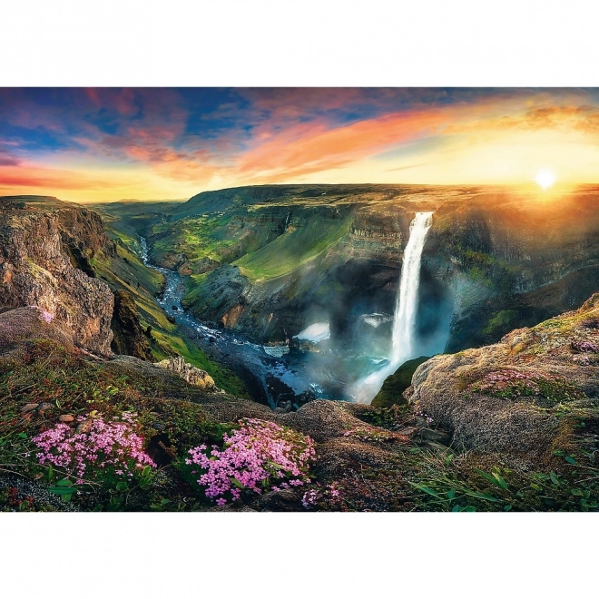 Wasserfall Haifoss Island Puzzle 2000 Teile
