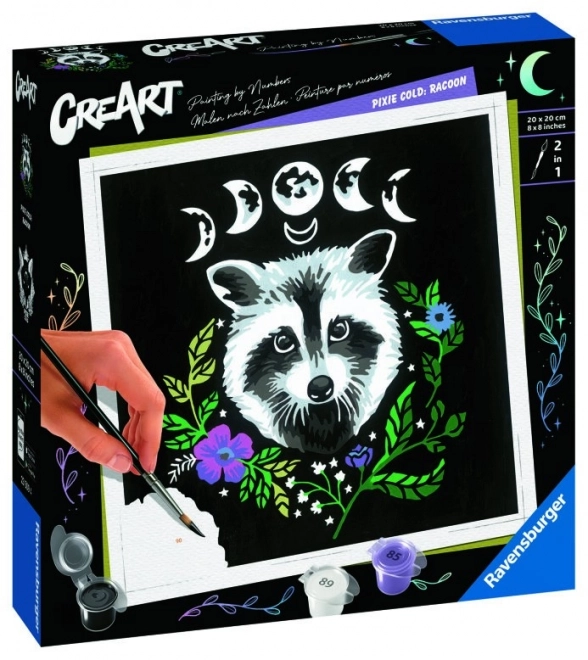 Ravensburger CreArt Pixie Cold Edition - Waschbär