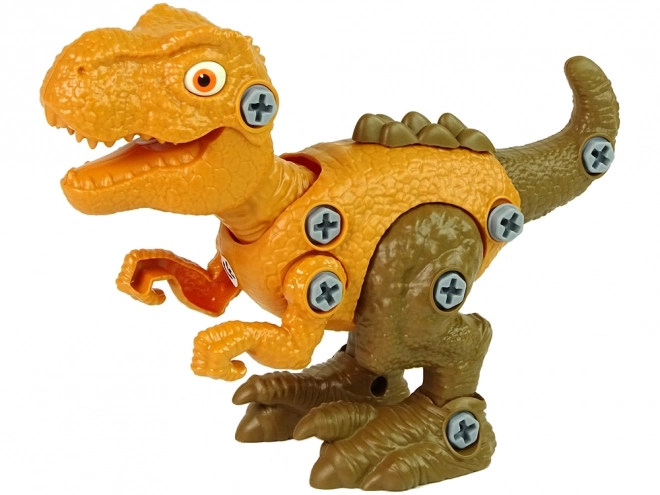 Tyrannosaurus Rex DIY Set mit Ei und Schraubenzieher Orange