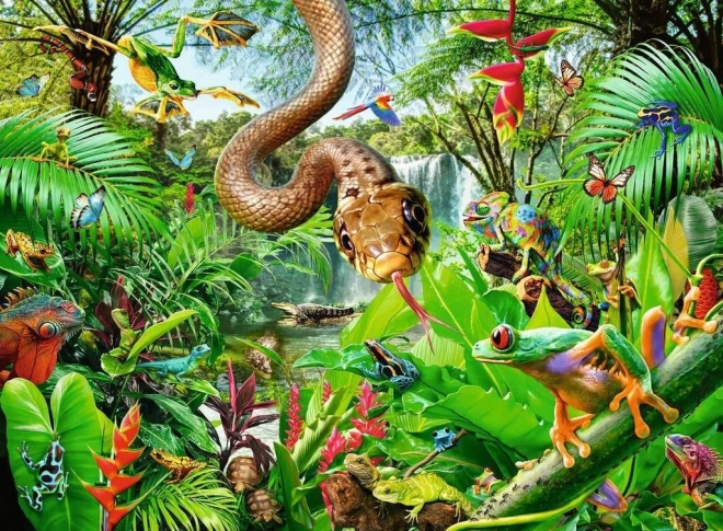 Ravensburger Puzzle Reptilien und Amphibienland XXL 300 Teile