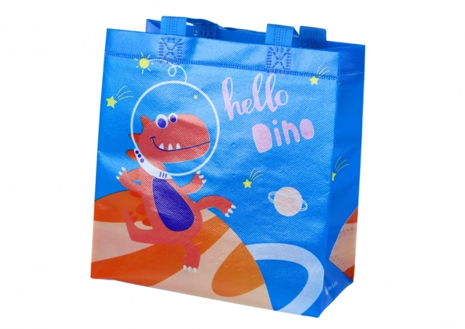 Geschenktasche Dino Blau