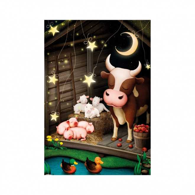 Farmtiere Puzzle mit Geschichte