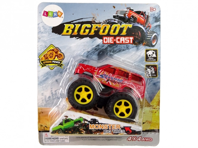 Monster Truck Spielzeugauto mit Rückziehantrieb und Sprungrampe