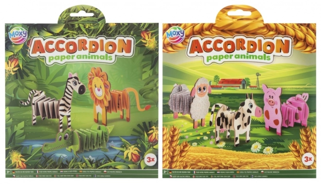 Faltbare Akkordeon-Papier-Tiere Moxy