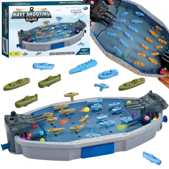 Geschicklichkeitsspiel Seeschlacht 3D Schiffe