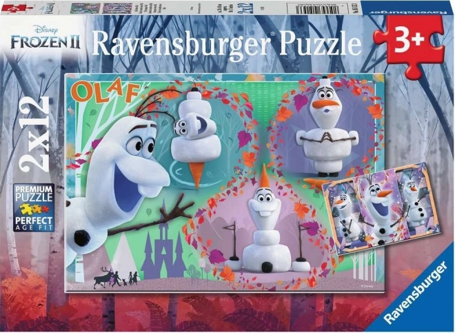 Ravensburger Puzzle Die Eiskönigin 2: Liebender Olaf 2x12 Teile