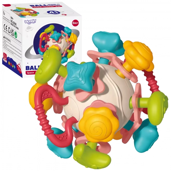 Farbige Rasselball für Babys WOOPIE