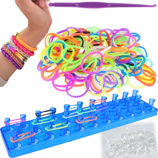 Loom Set mit 200 bunten Gummibändern