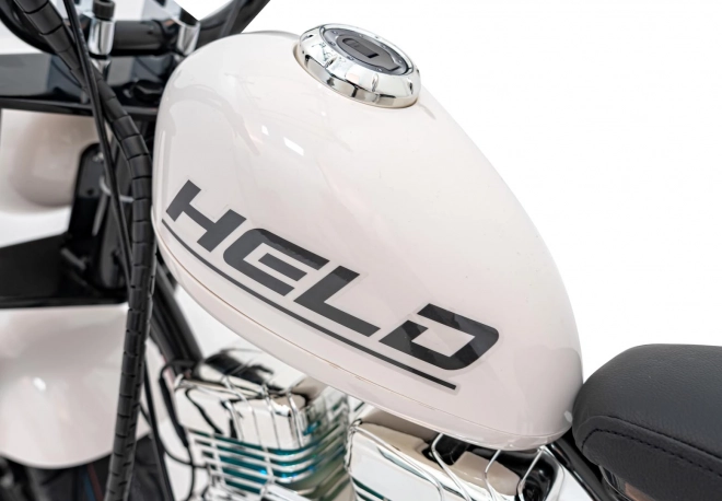 Motorrad Chopper Warrior Weiß