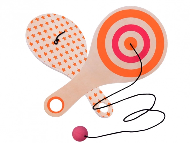 Holzpalette mit Ball am Seil für das Training SP0749