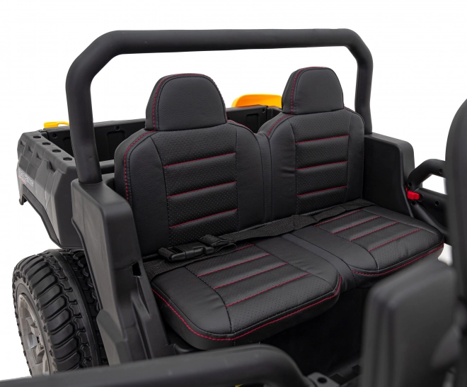 Auto Pick-Up Speed 900 pro Kinder schwarz + Allradantrieb 4x4 + bewegliche Pumpe + Kofferraum + Fernbedienung + Schaufel + LED-Audio