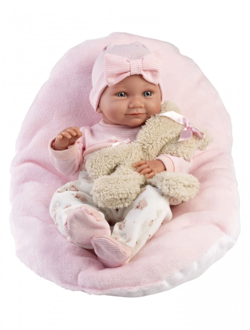 Llorens Neue Born Babypuppe Mädchen - Realistische Babypuppe mit Vinylkörper 40 cm