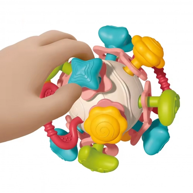 Farbige Rasselball für Babys WOOPIE