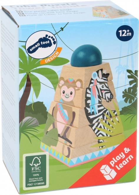 Holzturm Jungle Stapelspiel