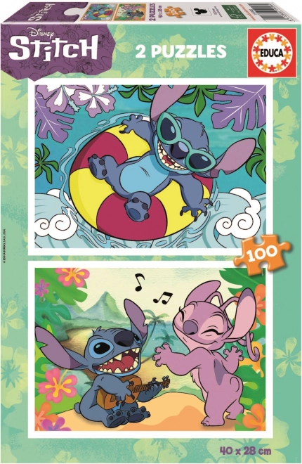 Educa Puzzle Stitch 2x100 Teile