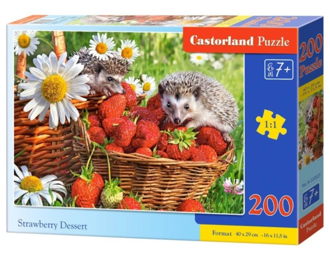 Puzzle mit 200 Teilen Erdbeerdessert