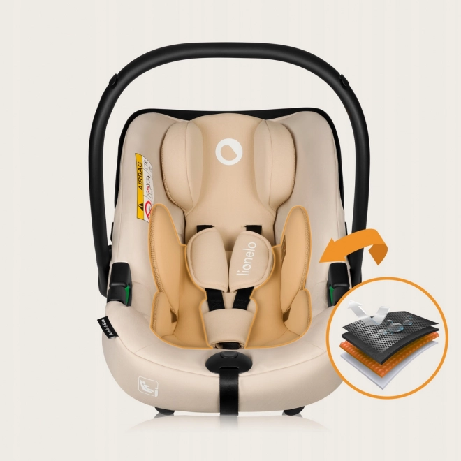 Lionelo Autositz Astrid i-Size 40-87 cm, beige Sand