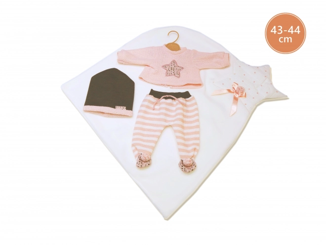 Realistische Babypuppe mit Geräuschen und weichem Körper 44 cm