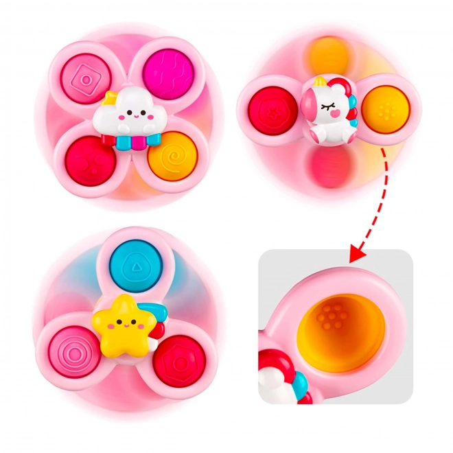 Woopie Baby Kosmischer Spinner Pop-it Sensorik Spielzeug Set Rosa