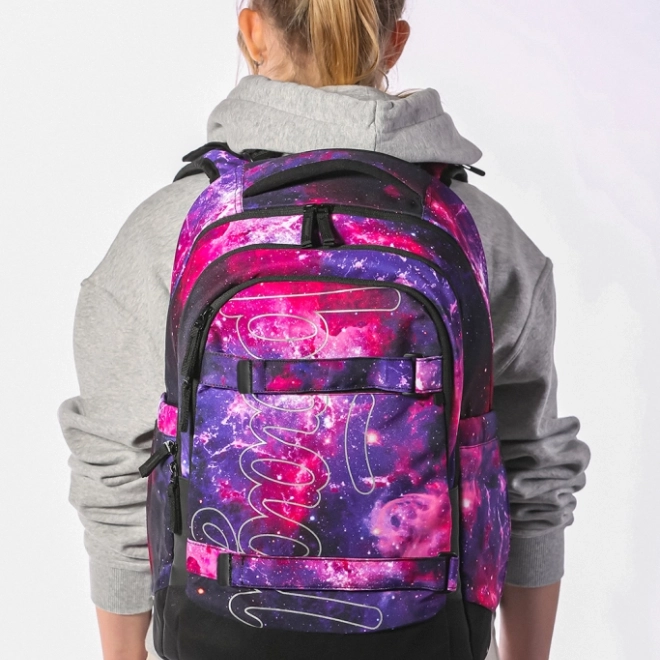 Schulset Baagl Galaxy: Rucksack, Federmäppchen, Beutel