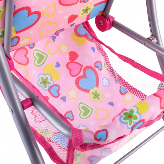 Woopie Königlicher Kinderwagen mit bunten Herzchen