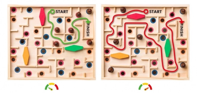 Holzlabyrinth Spiel