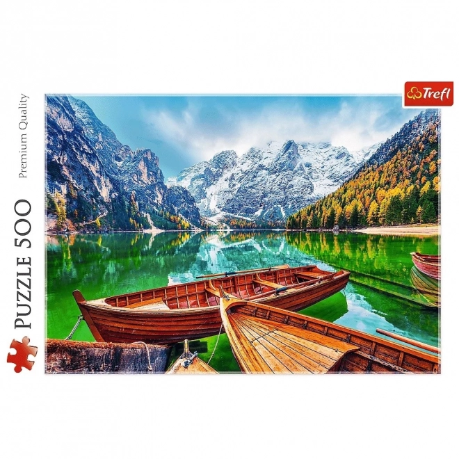 Puzzle 500 Teile Lago di Braies Italien