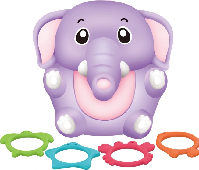 Elefant für die Badewanne mit Ringen