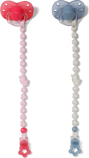 Schnuller mit Clip für BABY born und Baby Annabell Puppen (2 Designs)