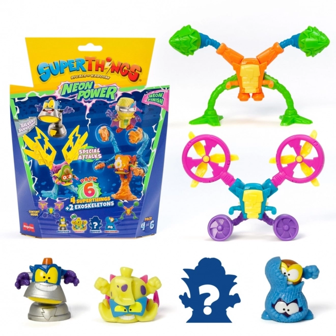 SuperThings NeonPower Exoskelett Figuren Set