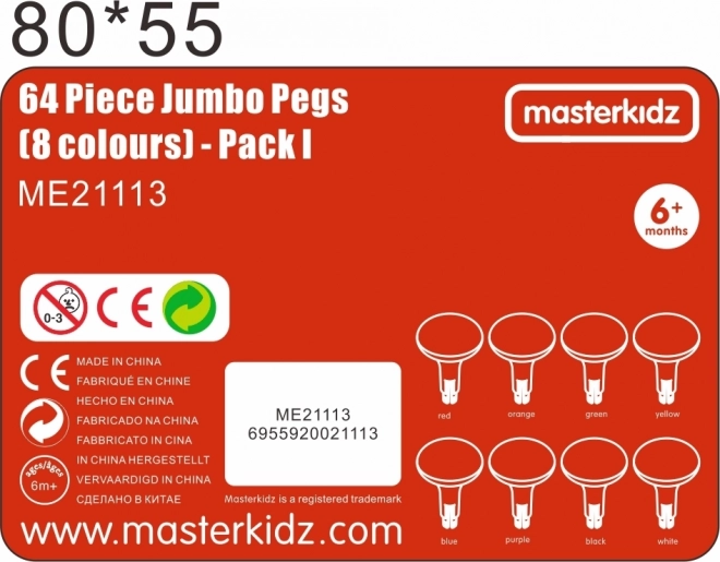 Bunte Jumbo-Stecknadeln für STEM-Boards