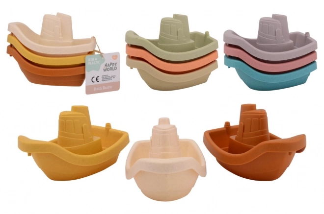 Wasserboote Set Happy World Bio-Kunststoff