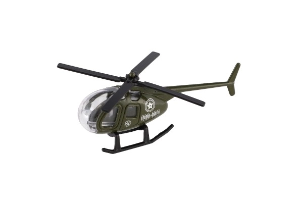 Metall Rettungshubschrauber mit Plastikteilen 10cm