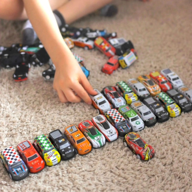 Woopie Set von Rennwagen in einer Box 50 Stk